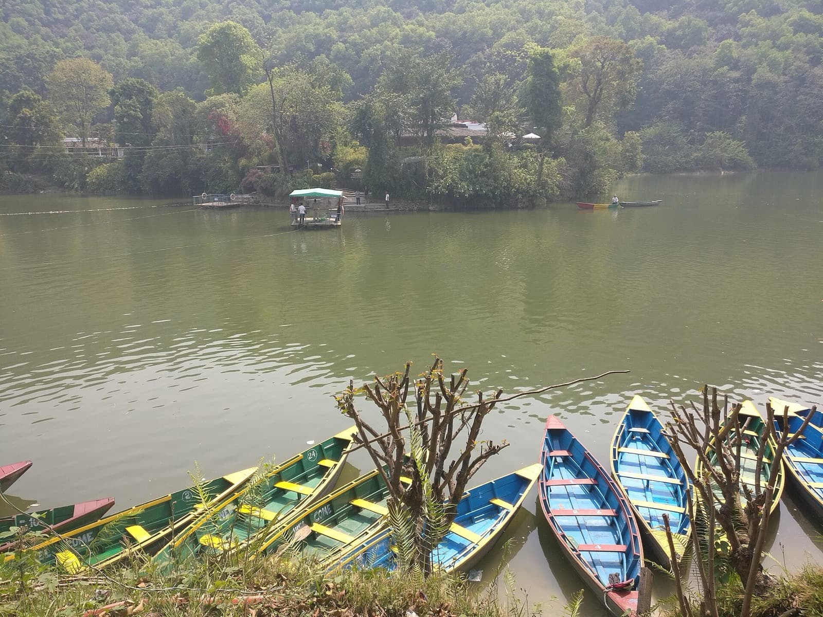 Boats on Phewa Lake, Pokhara